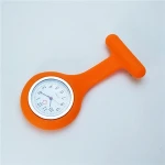 2018 New Nurse Watch Brooch, Silicone with Pin/Clip, Glow Pointer in Dark, Infection Control Design, Health Care Doctor Paramed