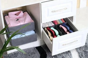 2019 Hot Mini Fabric Organizer Underwear Storage Box Drawers