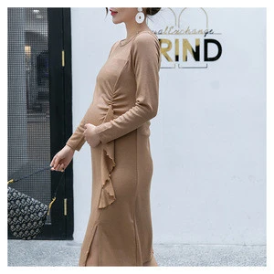 2019 new design fashion plus size  clothing maternity  wear dresses  for office and party photography