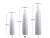Import 2019 new modern white long neck resin vases S /M /L two colors from China