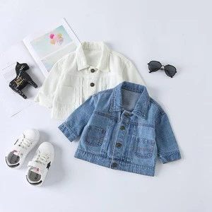 2019 New Spring And Autumn Print Outwear Children Clothes Soft Cute Boy And Girl Kids Denim Jacket