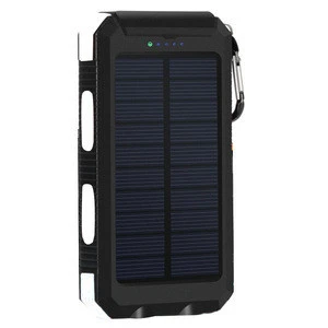 2019 Solar power bank 10000mah Waterproof Portable Solar Charger for Mobile Phone