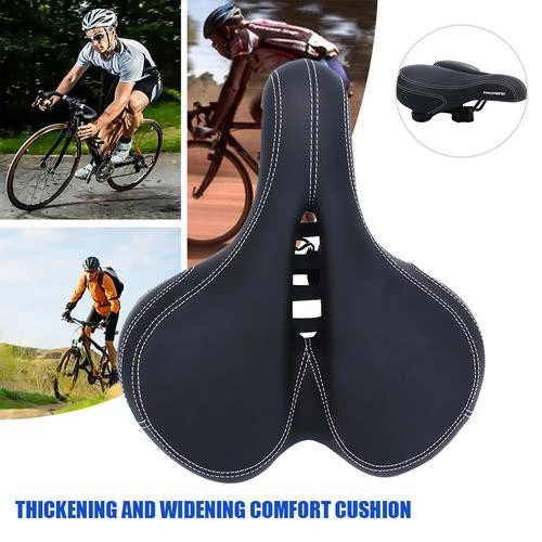 2020  Bicycle Saddle Electric Bike Riding Seat Cushion Comfortable Widen Shock Absorbers Thickened Saddle Bike Accessories