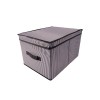 2020 Black and White Stripes Oxford cloth folding creative Storage box Storage basket for Home Storage