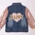 2020 Hot Sale Little Girl&#x27;s coat Heart-shaped Printing Sequined Long Sleeve  Baby Girl&#x27;s Demin Jacket