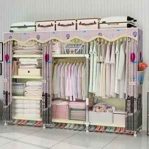 2020 Hot Selling DIY Modern Bedroom Foldable Clothes Plastic Cabinet Wardrobe Storage Closet Wardrobes