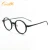 Import 2020 new arrivals hot sale acetate glasses retro round wooden style eyeglasses frames from China