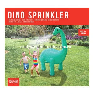2020 new large inflatable dinosaur sprinkler toys kids children summer  dino water splash animal toys for sale