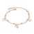 Import 2020 New trendy fashion wholesale rose gold stainless steel butterfly anklets foot jewelry for women from China