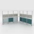 Import 2021 modern office set furniture design standard dividers aluminum partitions office cubicle table workstation from China