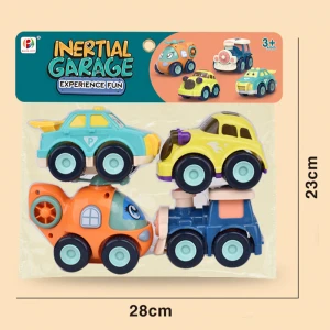 2021 New cute cartoon airplane train toy vehicle set inertia friction toys car