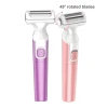 2021 new design wet dry lady  foil shaver 45 degree rotated Three Blades men facial hair trim edge norelco bikini underarm