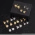 Import 2021 New Hip Hop Jewelry Cross Drop Hoop Earrings Men Women Bling Brass Gun Dangle Earring Ice Out CZ Cubic Zircon Stud Earrings from China