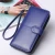 Import 2021Wholesale dropshipping latest fashion ladies long zipper cell phone clutch purse female wax leather card wallet women from China