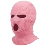 2022 Embroidered 3 Hole Ski Mask Knitted Balaclava Snood Wooly Hat Winter Face Covering Full Mask Street Wear Snowboard Beanie