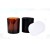 Import 215ml Amber Black Glass Candle Vessel Candle Jar from China