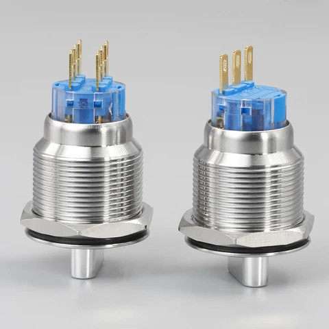 Buy 22mm Led Light Metal Rotary Selector Switch On Off 1no 1nc 2no 2nc ...