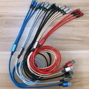 3 In 1 Colorful Custom Android Micro Usb Extension Connector Cable Wholesale Buy Usb Fast Charging Cables Type C Leads Cord