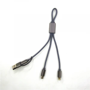 3 in 1 Fast USB Charging Cable Universal Multi Function Cell Phone Charger Cord smart gadget