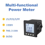 3 phase multi-function AC 1A 5A rs485 modbus LCD digital power meter