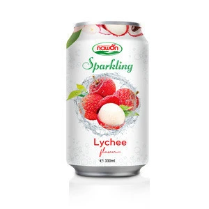 330ml sparkling water with Lychee flavor 24cans/carton Sugar-Free soft drink NAWON beverage