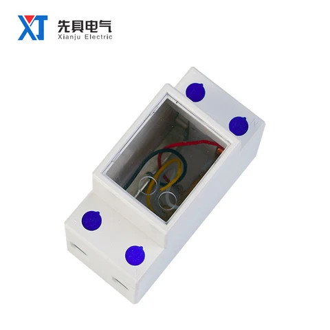 35mm Guide Rail Type Electric Energy Meter Shell Single Phase OEM ODM Plastic Power Meter Case Housing Manufacturer Direct