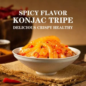 360g Halal Vegan Konjac Spicy Strips Fat Reduction and Detoxification Konjac Food Sugar-Free Low Calorie Spicy Konjac