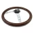 Import 380mm Wood Steering Wheel 15&#39;&#39; Cars For Classic Cars Wooden Material With Chrome Silver Spoke Car Steering Wheel Brand New Style from China