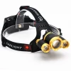 3pcs LED Double Lights Head Torch White + UV Dual LED 18650 Rechargeable UV Headlamp for Fishing and Hunting