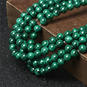 4-14mm Wholesale Natural AAA Green Malachite Gemstone Loose Beads For Jewelry Making