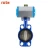 Import 4 inch spring return ductile Iron cast iron wafer type pneumatic butterfly valve from China
