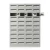 Import 40 door metal multi door box apartment stainless steel mailbox from China