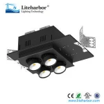 4*14W Four Lamps Commercial dimmable led Multiple light grille lamps