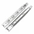 Import 42mm 45mm Shantou kitchen cabinet drawer ball bearing slide 10" to 24" long steel drawer rail channels from China