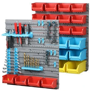 43pcs multi-functional wall mounted storage bin kit/Multi tool cabinet