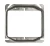 Import 4*4 Square 2-Device Covers 1/2" Raised Galvanized Steel Mud Ring Silver Drawn For Metal Box Cover from China