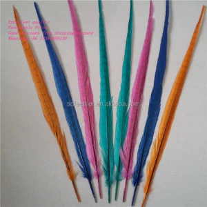 45-50cm Cheap Pheasant Feathers Dyed Ringneck Pheasant Tail Feathers