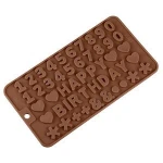 49 cavity letter number shape  baking cake tools custom chocolate mold