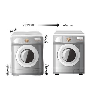 4pcs Multifunctional Refrigerator Anti-vibration Pad Mat For Washing Machine Shock Pads Non-slip Mats Set Bathroom Accessories