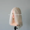4&quot; to 22&quot; or longer Mannequin Head, Training head and Lesson grey white hair Wig