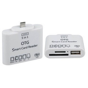Buy 5 In 1 Micro Usb Sim Otg Sd Smart Card Reader from Shenzhen ...