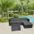 Import 5 seat rattan wicker sofa from China