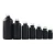 5ml 10ml 15ml 20ml 30ml 50ml 100ml matte black essential oil  serum glass dropper bottle with bamboo aluminum cap  paper tube