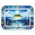 Import 66cm blue ocean theme baby tummy time water play mat floating inflatable baby water mat from China