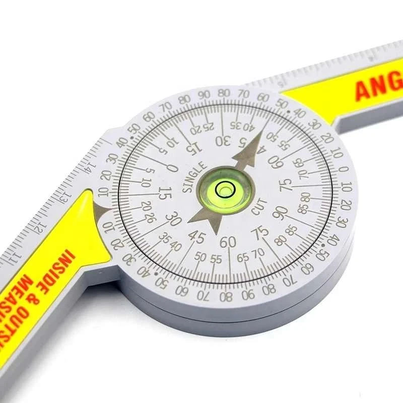 7-inch plastic protractor indexer DIY angle ruler 360 degree angle ruler Woodworking miter saw protractor
