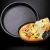 Import 8-inch Pizza Dish Baking Mold Super Shallow Non-Stick Carbon Steel Pizza Pan Bakeware 30mm Height from China