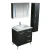 Import 80cm LED Lighted Mirror Cabinet With Wash Sink Bathroom Vanity from China