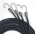 Import 8mm black rubber strap with hooks/luggage strap bungee/elastic tie down strap from China