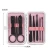 Import 8Pcs/Set Stainless Steel Black Pedicure Scissor Tweezer Manicure Set Kit Nail Art Tools Multifunction Nail Clippers Set from China