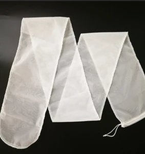 90 micron Nylon mesh sock filter bag with drawstring